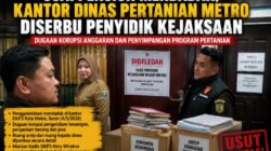 Usai Pensiun Mendadak, Kantor Dinas Pertanian Metro Diserbu Penyidik Kejaksaan