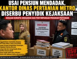 Usai Pensiun Mendadak, Kantor Dinas Pertanian Metro Diserbu Penyidik Kejaksaan