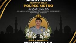 Kapolres Metro Polda Lampung Ajak Personel dan Masyarakat Gelar Sholat Ghaib untuk Almarhum Bripka Anumerta Arya Supena