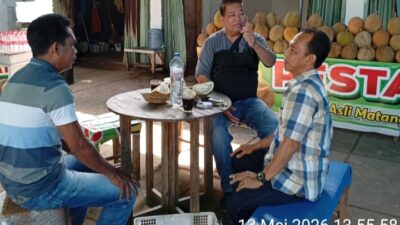 Nikmati Sensasi Legit Durian Matang Pohon, Ketua IPLI dan Sekretaris Singgah di Pesta Durian Gg. Muntilan