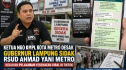 Ketua NGO KMPL Metro Pinta Gubernur Lampung Sidak RSUD Ahmad Yani, Keluhan Pelayanan Kesehatan Viral di TikTok