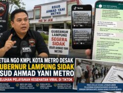 Ketua NGO KMPL Metro Pinta Gubernur Lampung Sidak RSUD Ahmad Yani, Keluhan Pelayanan Kesehatan Viral di TikTok