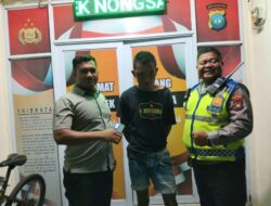 Polsek Nongsa Respon Cepat Layanan Polisi 110, Amankan Terduga Pelaku Percobaan Pencurian di Batu Besar